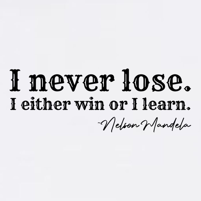 I Never Lose Nelson Mandela Wool Snapback Cap