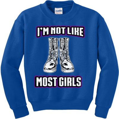 Im Not Like Most For Military And Police Gift Kids Sweatshirt