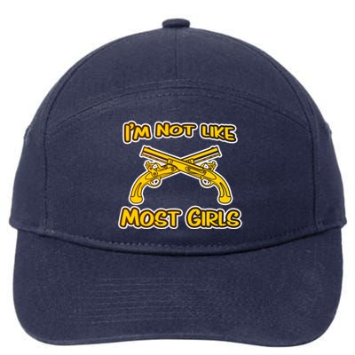 Im Not Like Most Military Police Cross Pistols Cute Gift 7-Panel Snapback Hat