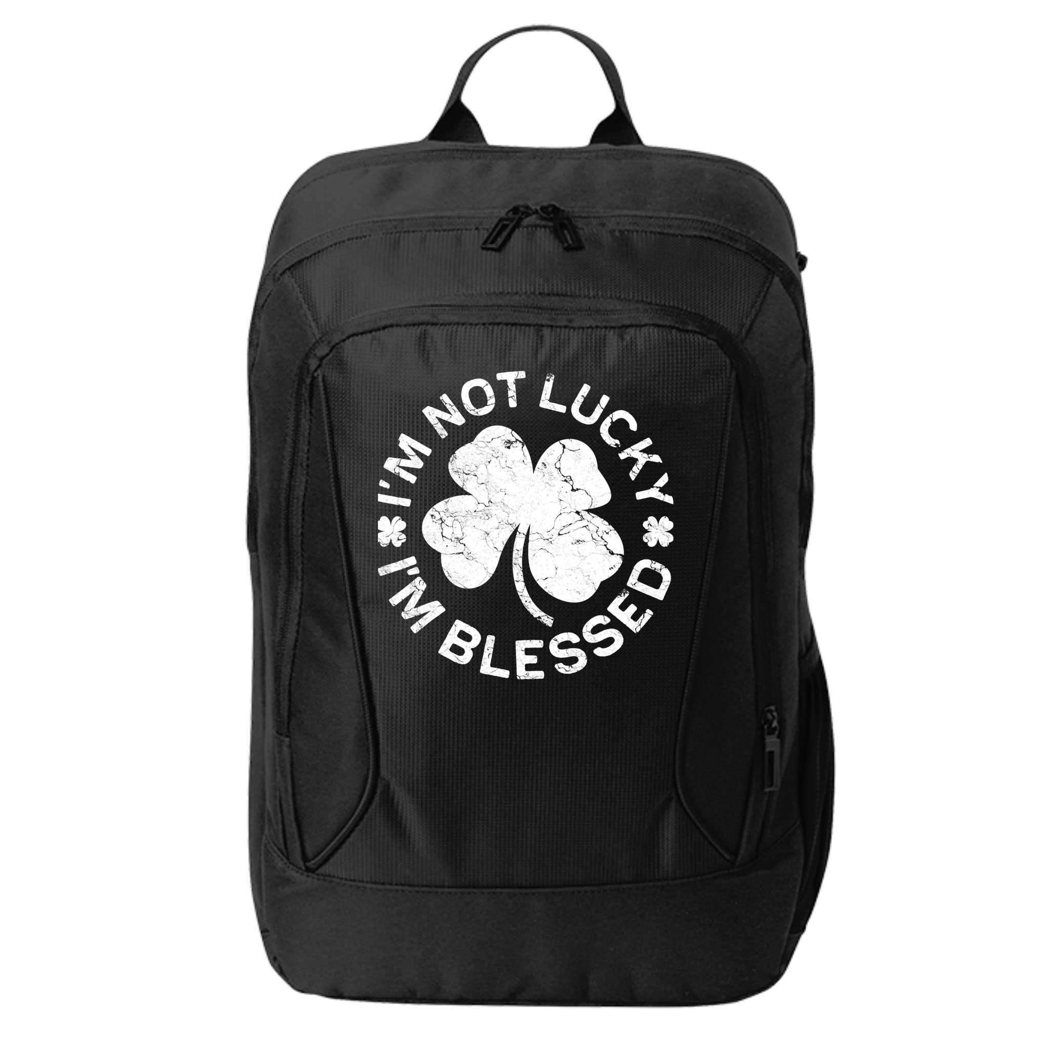 I'm Not Lucki I'm Blesssed Merch St.Patrick's Day City Backpack