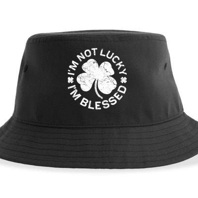 I'm Not Lucki I'm Blesssed Merch St.Patrick's Day Sustainable Bucket Hat