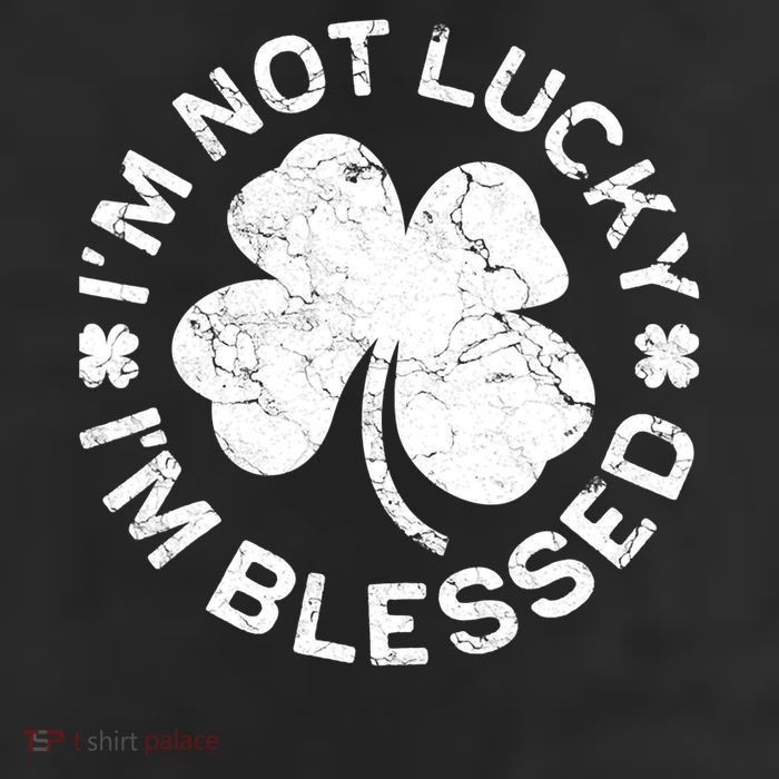 I'm Not Lucki I'm Blesssed Merch St.Patrick's Day 11oz C Handle Ceramic Mug