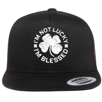 I'm Not Lucki I'm Blesssed Merch St.Patrick's Day Flatbill Hat