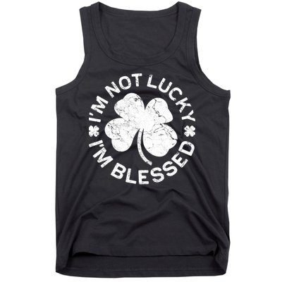 I'm Not Lucki I'm Blesssed Merch St.Patrick's Day Tank Top