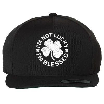 I'm Not Lucki I'm Blesssed Merch St.Patrick's Day Wool Snapback Cap