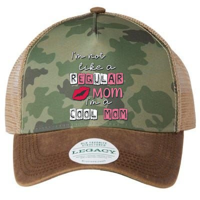 IM Not Like A Regular Mom IM A Coolmom Funny Mothers Day Legacy Tie Dye Trucker Hat