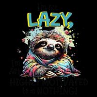 I’M Not Lazy I’M Just Highly Motivated To Do Nothing Slooth 7-Panel Snapback Hat