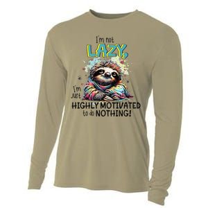 I’M Not Lazy I’M Just Highly Motivated To Do Nothing Slooth Cooling Performance Long Sleeve Crew