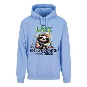 I’M Not Lazy I’M Just Highly Motivated To Do Nothing Slooth Unisex Surf Hoodie