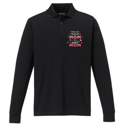 I'm Not Like A Regular Mom I'm A Cool Mother Gift Performance Long Sleeve Polo