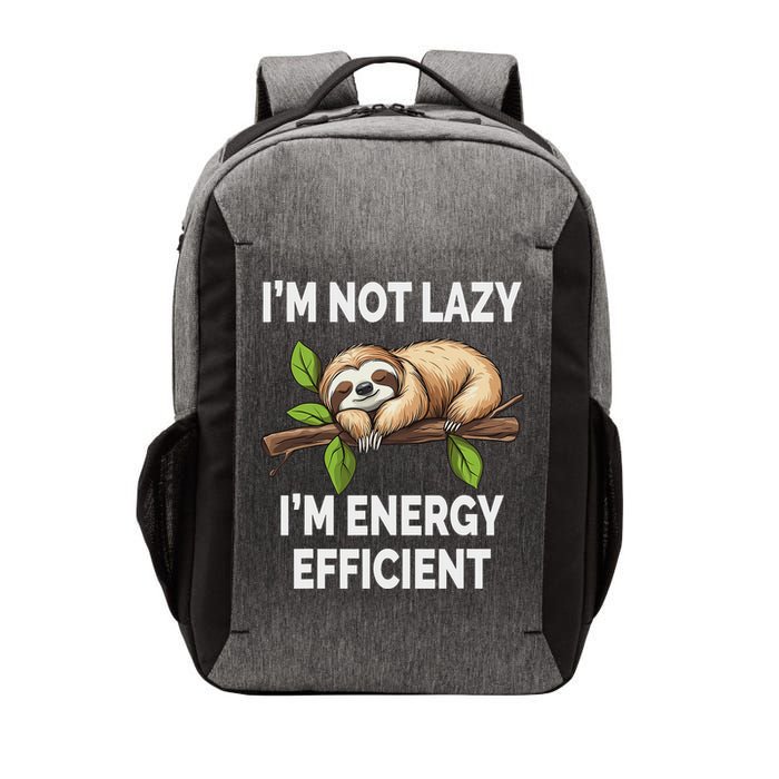 I'm Not Lazy I'm Energy Efficient Funny Sloth Vector Backpack