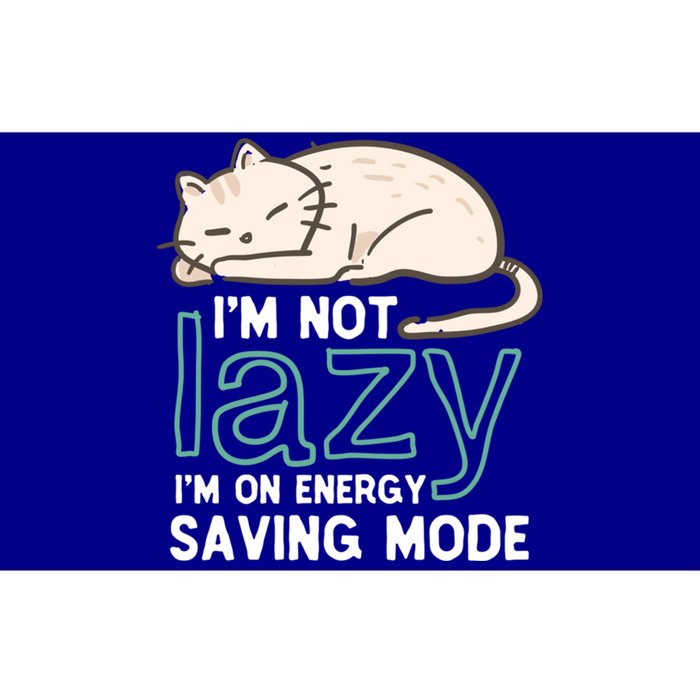 I'm Not Lazy On Energy Saving Mode Funny Cute Cat Sleeping Funny Gift Bumper Sticker