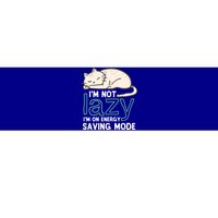 I'm Not Lazy On Energy Saving Mode Funny Cute Cat Sleeping Funny Gift Bumper Sticker