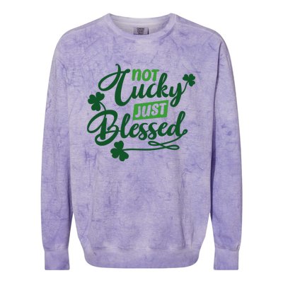 I'm Not Lucky I'm Blessed St Patrick's Day Colorblast Crewneck Sweatshirt