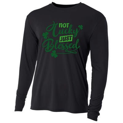 I'm Not Lucky I'm Blessed St Patrick's Day Cooling Performance Long Sleeve Crew