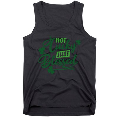 I'm Not Lucky I'm Blessed St Patrick's Day Tank Top