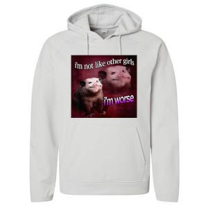 I’M Not Like Other Girl I’M Worse Women Friend Performance Fleece Hoodie