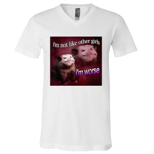 I’M Not Like Other Girl I’M Worse Women Friend V-Neck T-Shirt