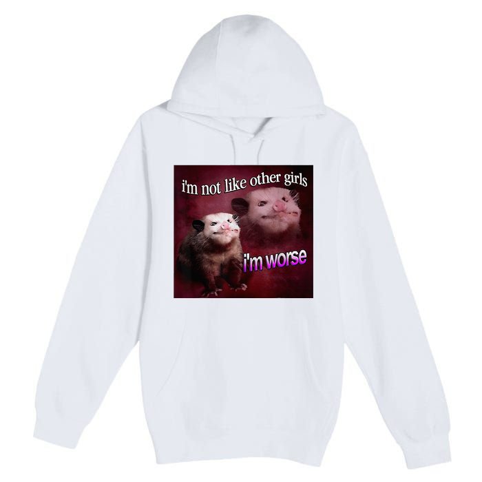 I’M Not Like Other Girl I’M Worse Women Friend Premium Pullover Hoodie