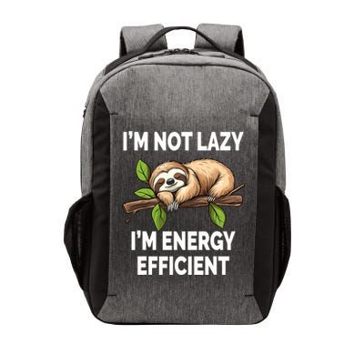 I'M Not Lazy I'M Energy Efficient Funny Sloth  Vector Backpack