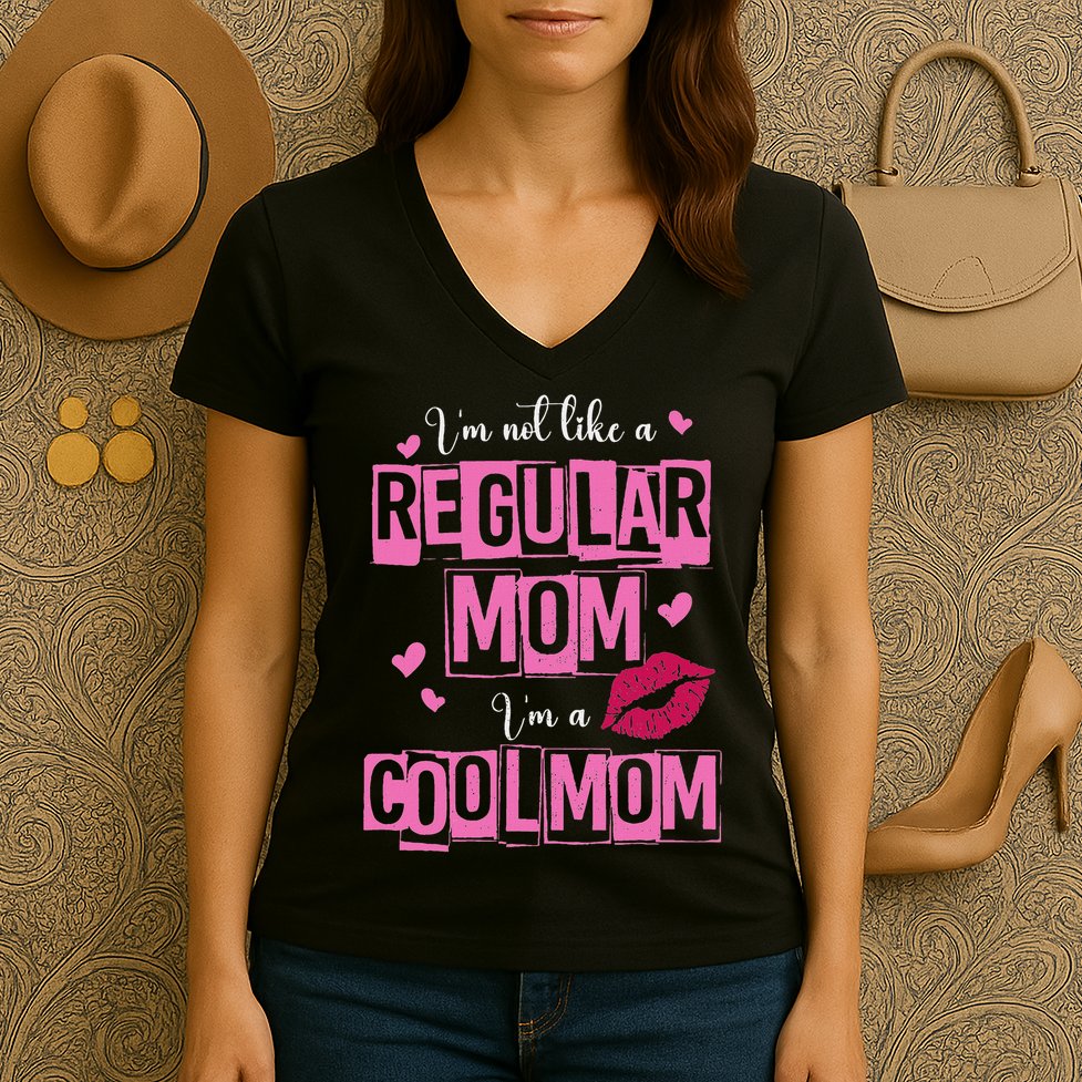 I'm Not Like A Regular Mom Funny Quote For Mom Women's V-Neck T-Shirt