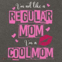 I'm Not Like A Regular Mom Funny Quote For Mom Cotton Canvas Backpack