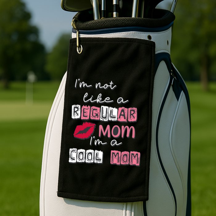 IM Not Like A Regular Mom IM A Cool Mom Design For Mom Golf Towel