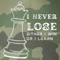 I Never Lose Either I Win Or I Learn Chess Lover Gift Legacy Tie Dye Trucker Hat