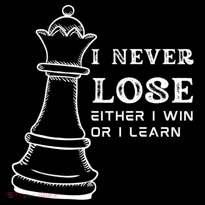 I Never Lose Either I Win Or I Learn Chess Lover Gift Sustainable Knit Beanie