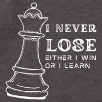 I Never Lose Either I Win Or I Learn Chess Lover Gift Vector Backpack