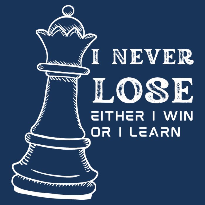 I Never Lose Either I Win Or I Learn Chess Lover Gift Infant Baby Jersey Bodysuit