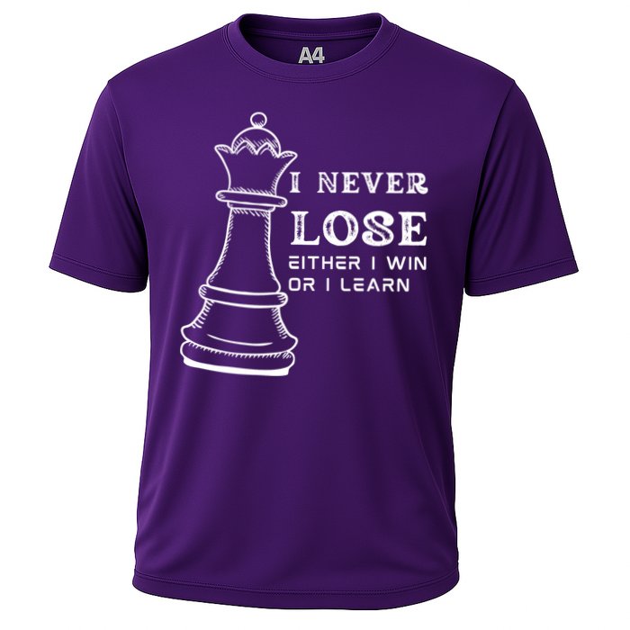 I Never Lose Either I Win Or I Learn Chess Lover Gift Performance Shirt