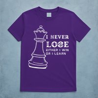 I Never Lose Either I Win Or I Learn Chess Lover Gift T-Shirt