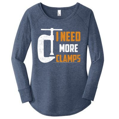 I Need More Clamps Woodworker Carpenter Gift Women's Perfect Tri Tunic Long Sleeve Shirt