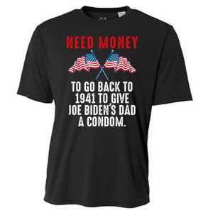 I Need Money To Go Back To 1941 Funny Joe Biden Cooling Performance Crew T-Shirt