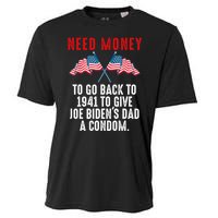 I Need Money To Go Back To 1941 Funny Joe Biden Cooling Performance Crew T-Shirt