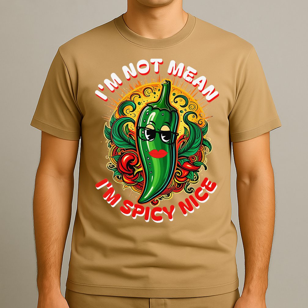 Im Not Mean Im Spicy Nice Sarcastic Humor Sarcasm Funny Gift T-Shirt