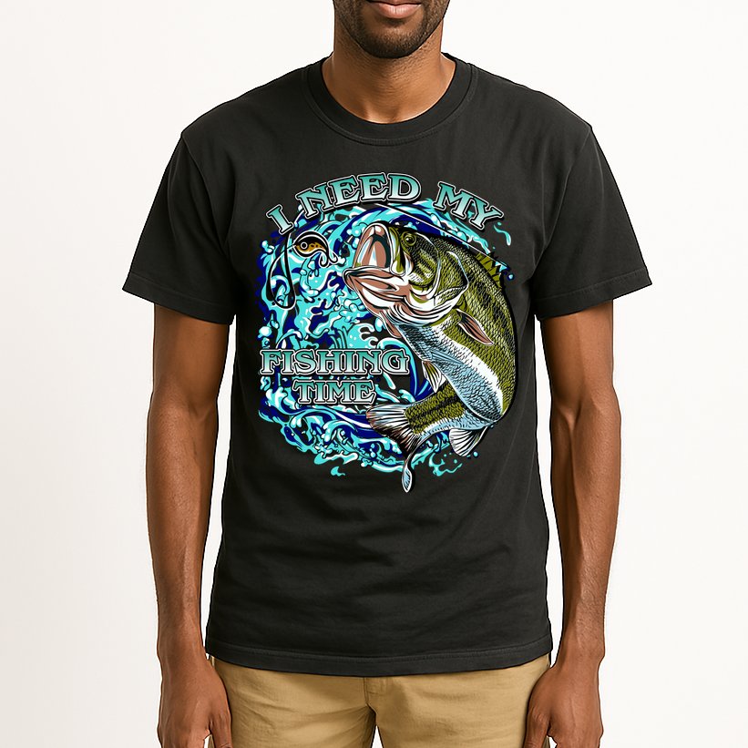 I Need My Fishing Time Tall T-Shirt