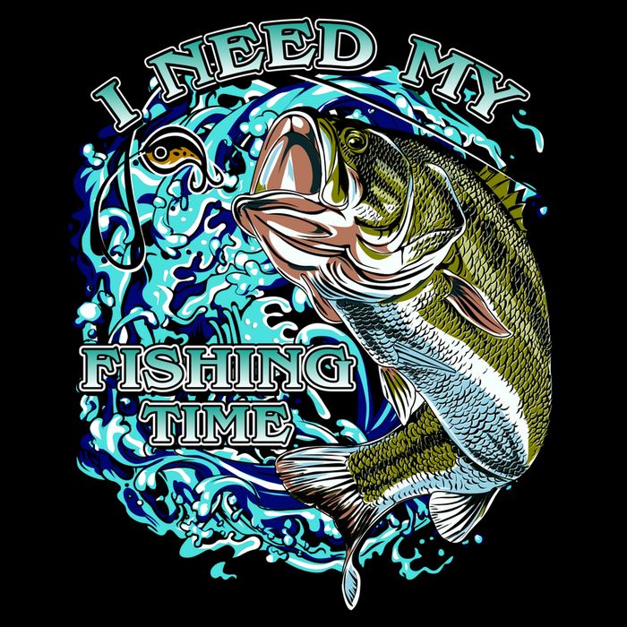 I Need My Fishing Time Tall T-Shirt