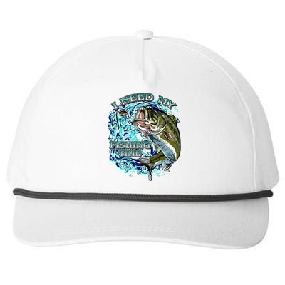 I Need My Fishing Time Snapback Five-Panel Rope Hat