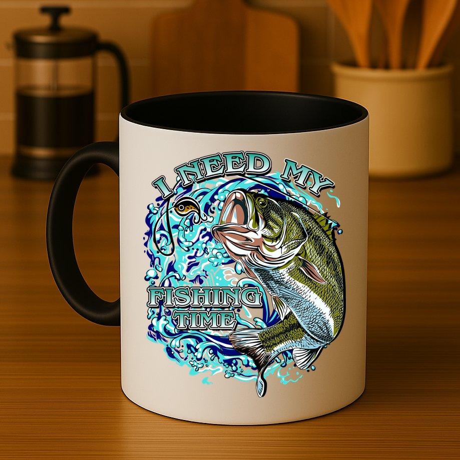 I Need My Fishing Time Mug