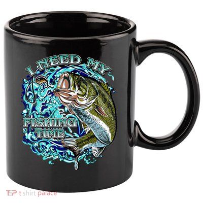 I Need My Fishing Time 11oz C Handle Ceramic Mug