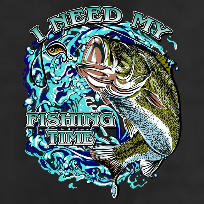 I Need My Fishing Time Golf Towel