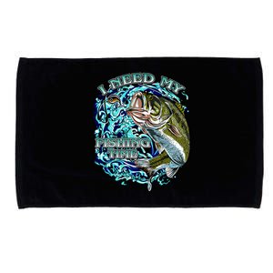 I Need My Fishing Time Microfiber Hand Towel