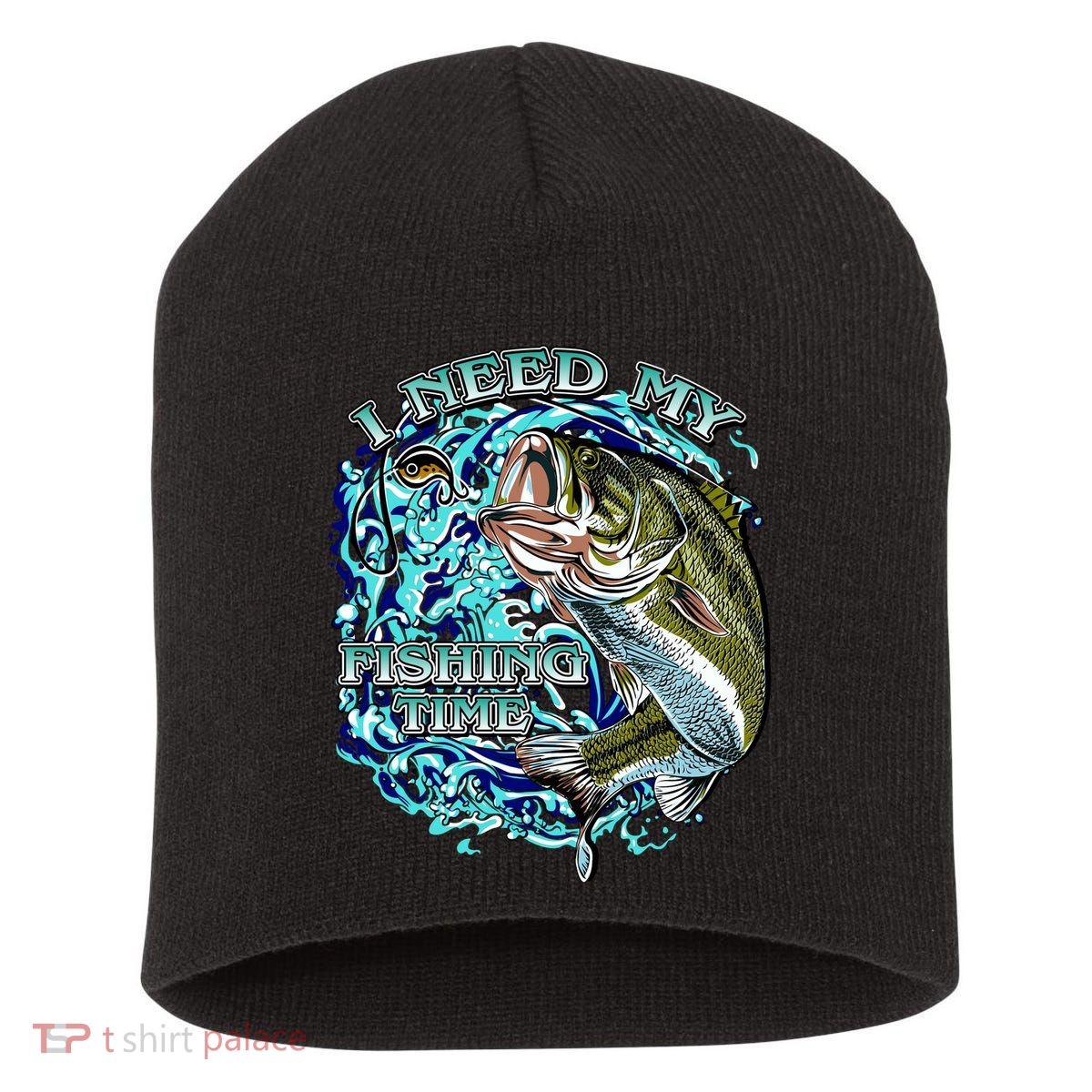 I Need My Fishing Time Short Acrylic Beanie