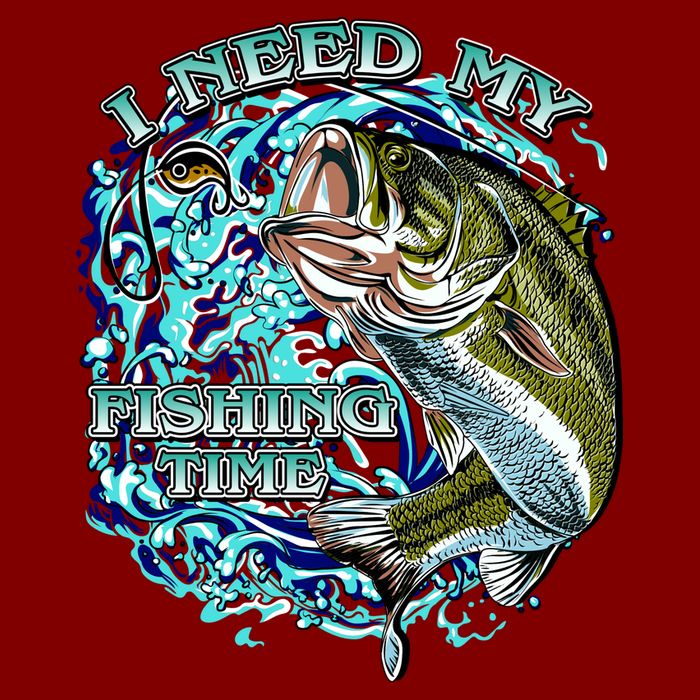 I Need My Fishing Time Cooling Performance Crew T-Shirt
