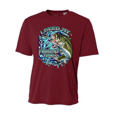 I Need My Fishing Time Performance Sprint T-Shirt