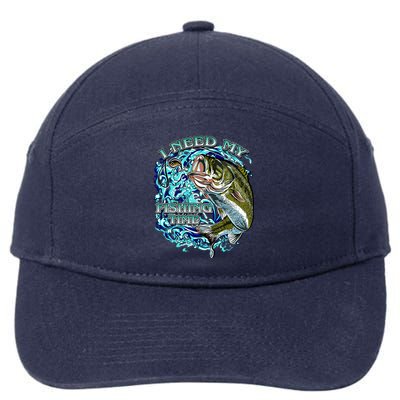 I Need My Fishing Time 7-Panel Snapback Hat