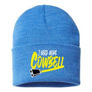 I Need More Cowbell Gift Sustainable Knit Beanie