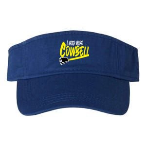 I Need More Cowbell Gift Valucap Bio-Washed Visor